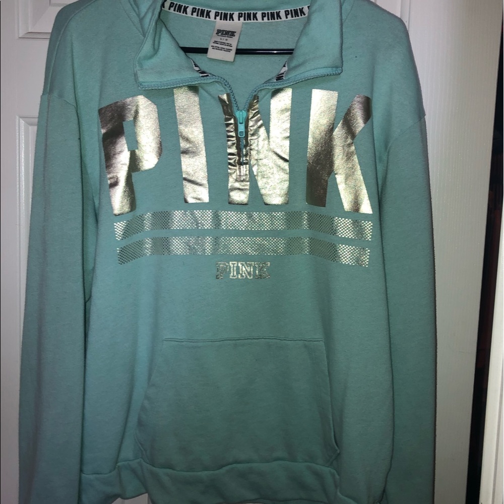 PINK quarter zip sweatshirt